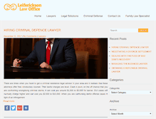 Tablet Screenshot of leifericksonlawoffice.net